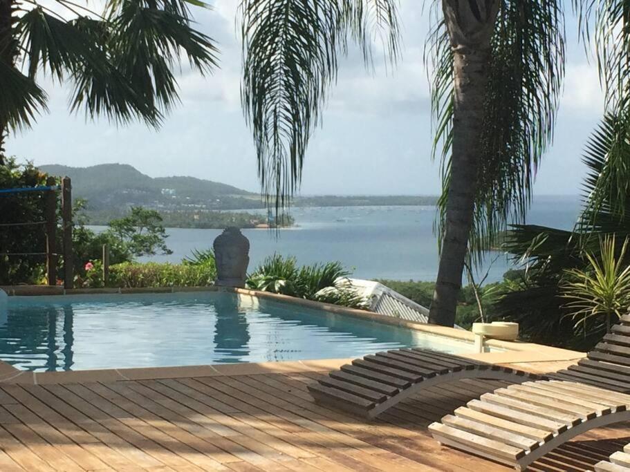 La Charmante Villa Coco Avec Magnifique Vue Mer Le Marin Εξωτερικό φωτογραφία